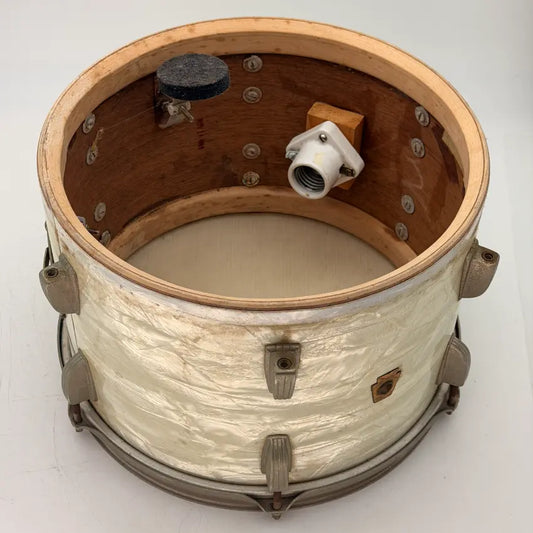 Used Vintage Ludwig Tom 12x8 White Marine Pearl - Good - Drum Center Of Portsmouth