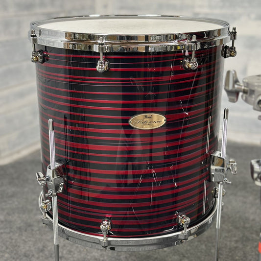 Used Pearl Reference One 4pc Drum Set Red Oyster Swirl - Excellent - Drum Center Of Portsmouth