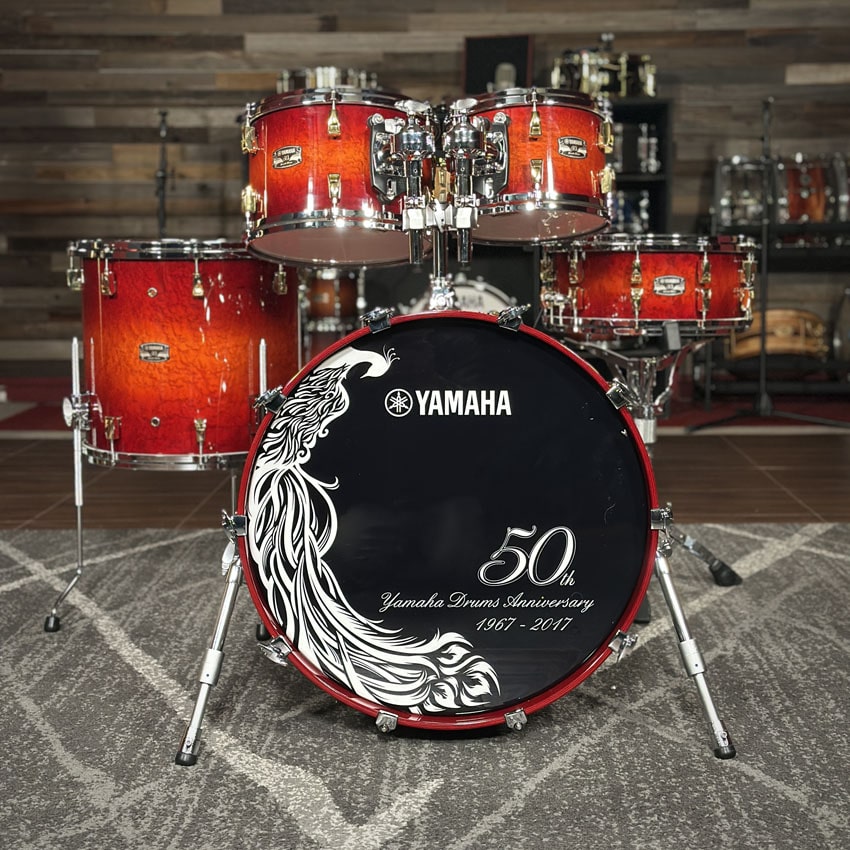 Used Yamaha 50th Anniversary Absolute Hybrid 5pc Drum Set - Excellent - Drum Center Of Portsmouth
