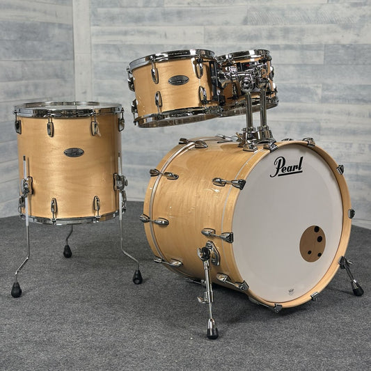 Used Pearl Professional Maple 4pc Drum Set Natural Maple - Excellent - Drum Center Of Portsmouth