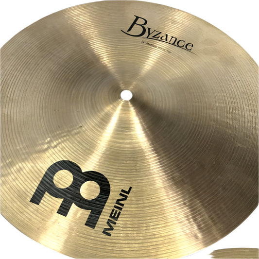 Used Meinl Byzance Traditional Hi Hat Cymbals 14" - Very Good - Drum Center Of Portsmouth