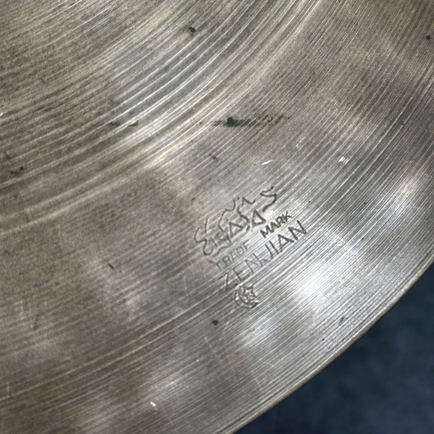 Used Vintage Zenjian Hi Hat Cymbal BOTTOM 14.25" - Good - Drum Center Of Portsmouth
