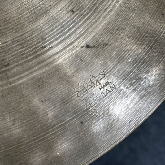Used Vintage Zenjian Hi Hat Cymbal BOTTOM 14.25" - Good - Drum Center Of Portsmouth