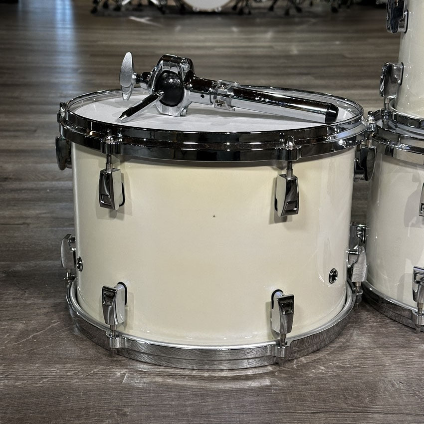 Used Yamaha Absolute Hybrid Maple 5pc Drum Set Polar White - Excellent - Drum Center Of Portsmouth
