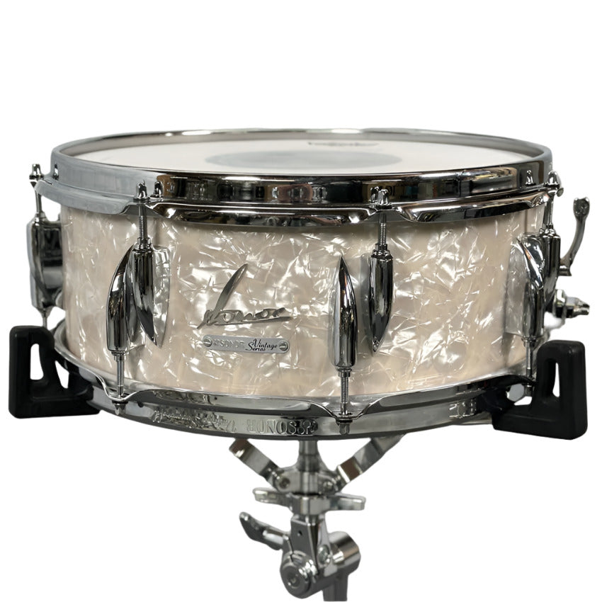 Used Sonor Vintage Series Snare Drum 14x5.75 White Marine Pearl - Very Good - Drum Center Of Portsmouth