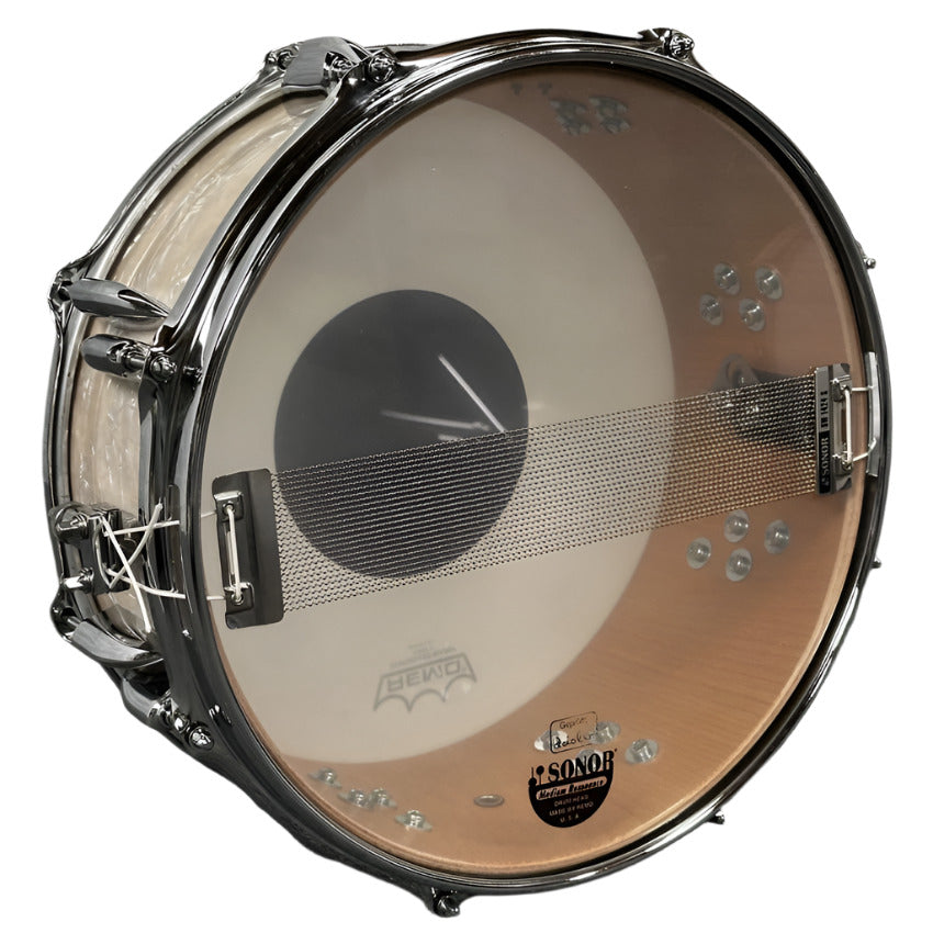 Used Sonor Vintage Series Snare Drum 14x5.75 White Marine Pearl - Very Good - Drum Center Of Portsmouth