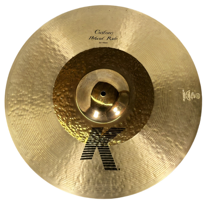 Used Zildjian K Custom Hybrid Ride Cymbal 21" - Good - Drum Center Of Portsmouth