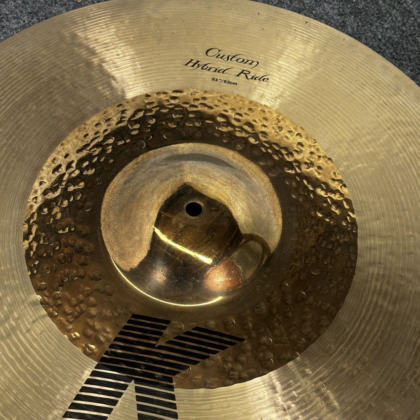 Used Zildjian K Custom Hybrid Ride Cymbal 21" - Good - Drum Center Of Portsmouth