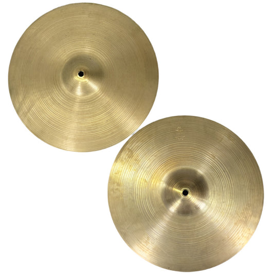 Used Vintage Zildjian A New Beat Hi Hat Cymbals 14" 842/1280 grams - Good - Drum Center Of Portsmouth
