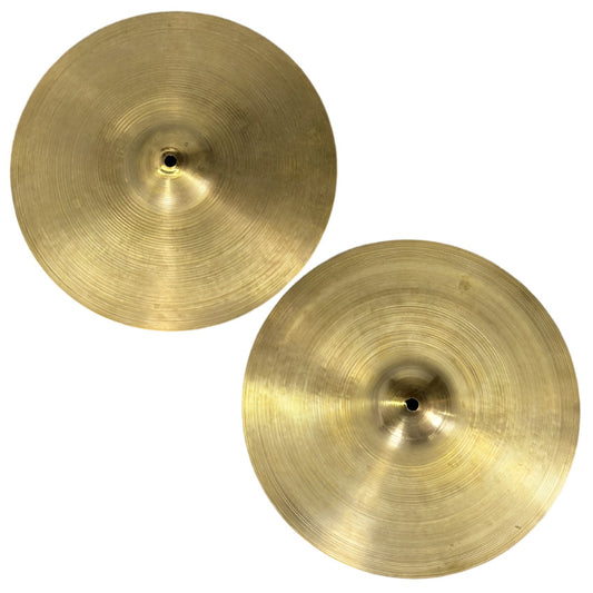 Used Vintage Zildjian A Hi Hat Cymbals 14" 672/702 grams - Good - Drum Center Of Portsmouth