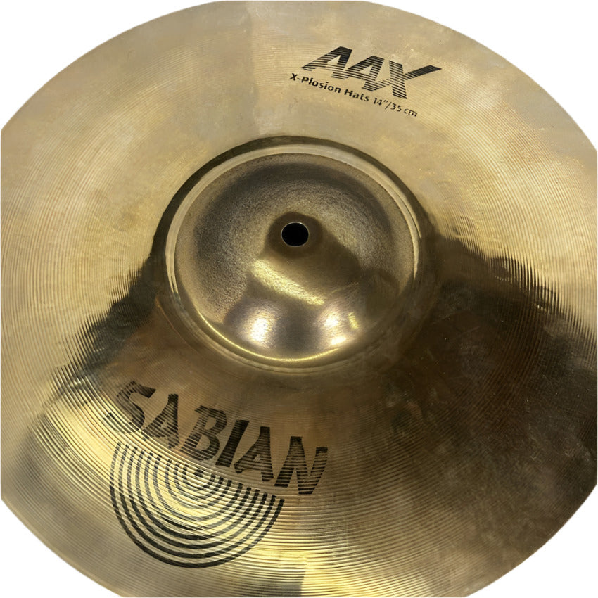 Used Sabian AAX Xplosion Hi Hat Cymbals 14" - Good - Drum Center Of Portsmouth