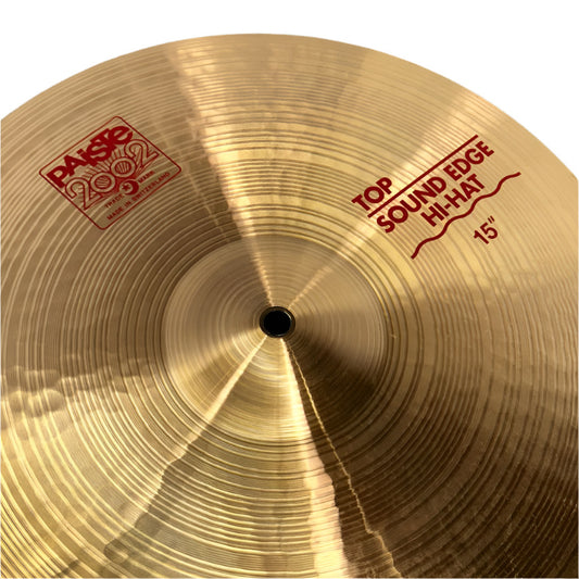 Used Paiste 2002 Sound Edge Hi Hat Top 15" - Good - Drum Center Of Portsmouth