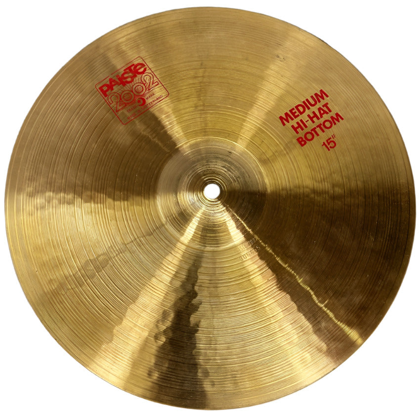 Used Paiste 2002 Medium Hi Hat Bottom 15" - Good - Drum Center Of Portsmouth
