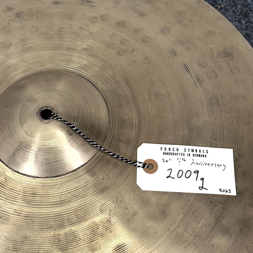 Used Funch 7th Anniversary Ride Cymbal 20" 2009 grams - Excellent - Drum Center Of Portsmouth