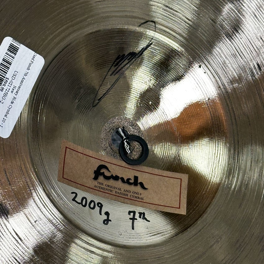 Used Funch 7th Anniversary Ride Cymbal 20" 2009 grams - Excellent - Drum Center Of Portsmouth