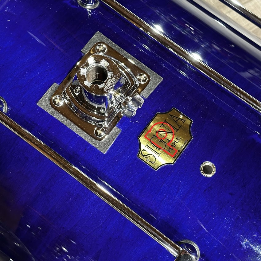 Used Premier Signia Maple 6pc Drum Set Sapphire Blue - Very Good - Drum Center Of Portsmouth