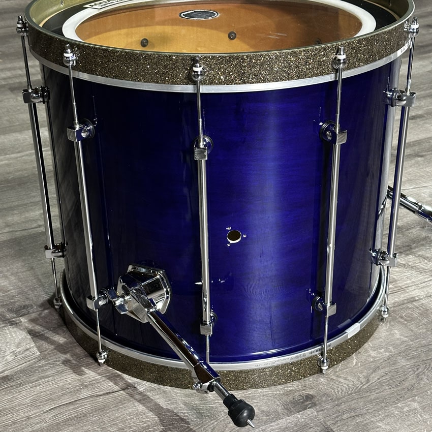 Used Premier Signia Maple 6pc Drum Set Sapphire Blue - Very Good - Drum Center Of Portsmouth