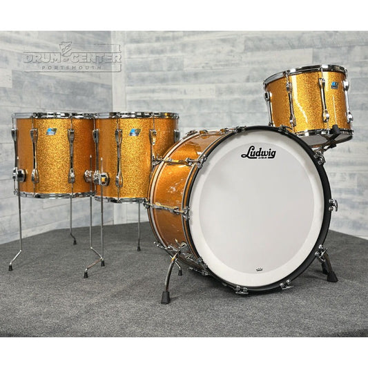 Ludwig Classic Oak 4pc 'Gold Monster' Drum Set - Drum Center Of Portsmouth