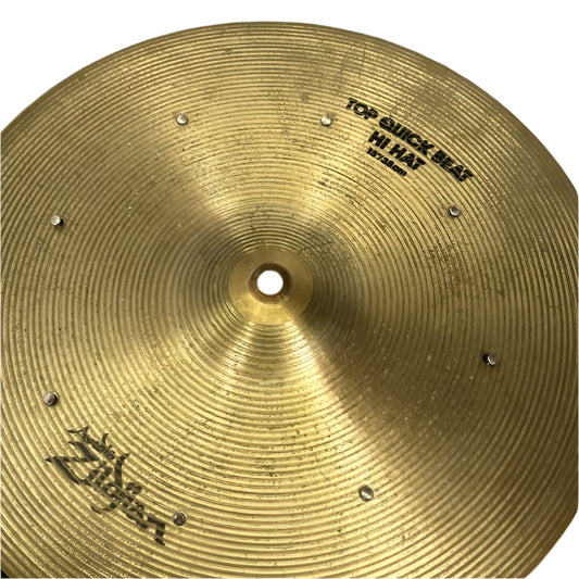 Used Zildjian A Custom Quick Beat Hi Hats w/Rivets 15" 1355/1460 grams - Good - Drum Center Of Portsmouth