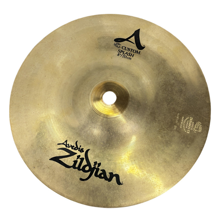 Used Zildjian A Custom Splash Cymbal 8" (Cracked) - Fair - Drum Center Of Portsmouth