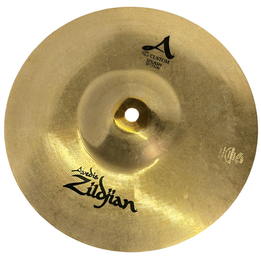 Used Zildjian A Custom Splash Cymbal 10" (Cracked) - Fair - Drum Center Of Portsmouth