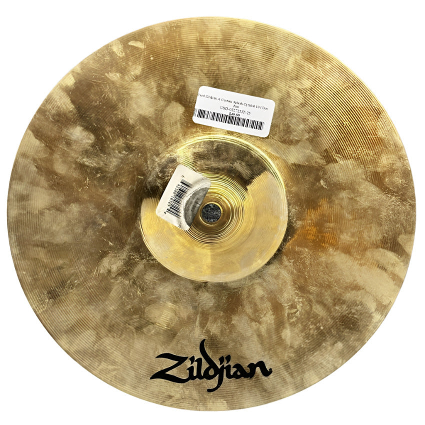 Used Zildjian A Custom Splash Cymbal 10" (Cracked) - Fair - Drum Center Of Portsmouth