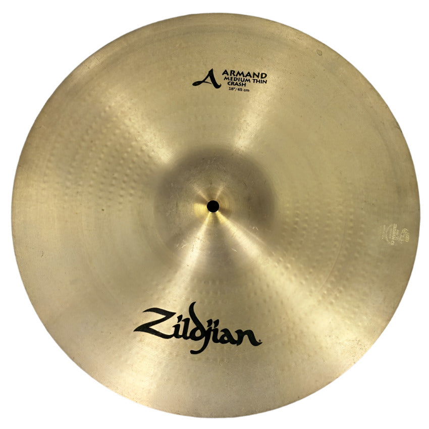 Used Zildjian A Armand Medium Thin Crash Cymbal 18" - Good - Drum Center Of Portsmouth