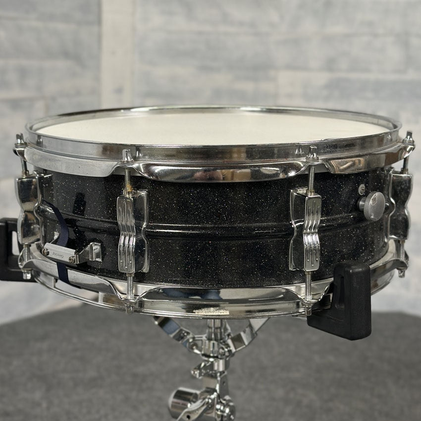 Used Vintage Ludwig Acrolite 1970s Snare Drum 14x5 Black Galaxy - Good - Drum Center Of Portsmouth