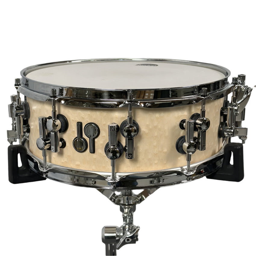 Used Sonor SQ2 Vintage Beech Snare Drum 14x5.5 Birdseye Maple - Very Good - Drum Center Of Portsmouth
