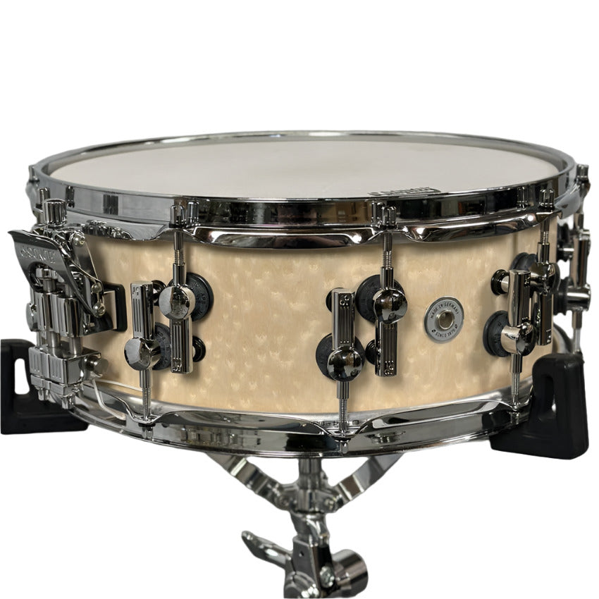 Used Sonor SQ2 Vintage Beech Snare Drum 14x5.5 Birdseye Maple - Very Good - Drum Center Of Portsmouth