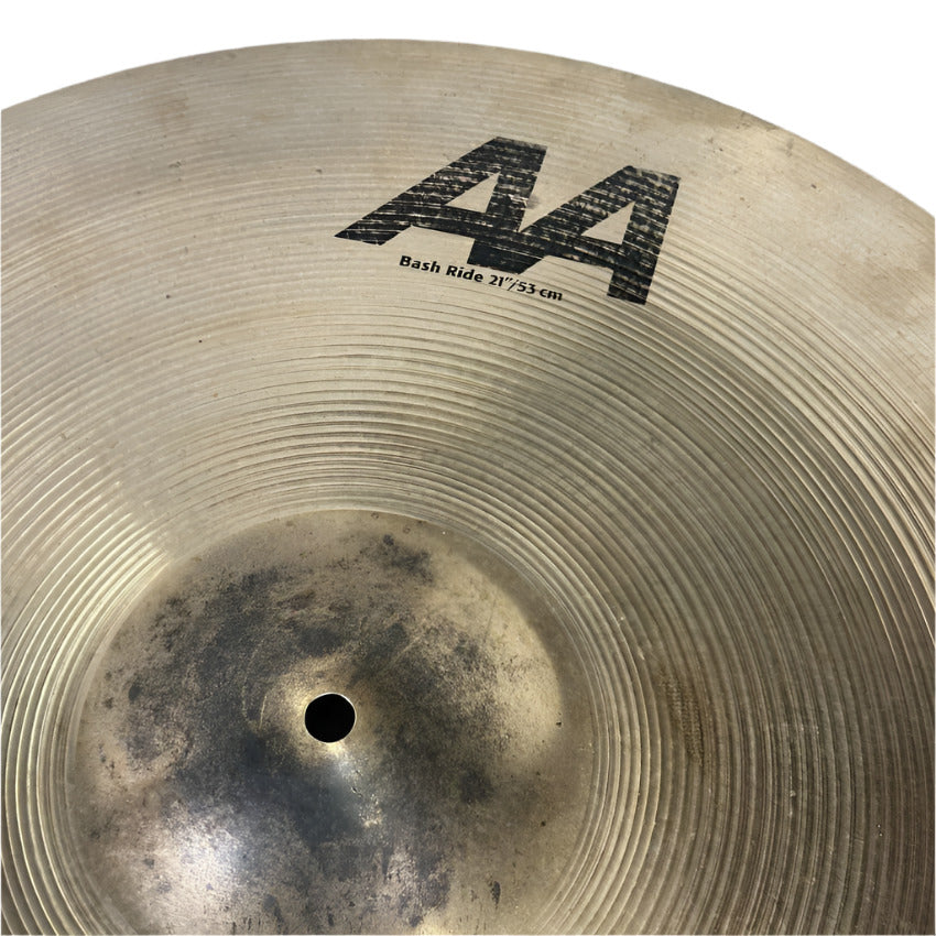 Used Sabian AA Bash Ride Cymbal 21" 2448 grams - Good - Drum Center Of Portsmouth