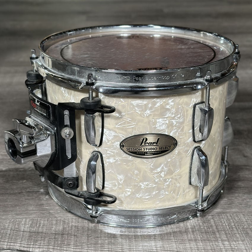 Used Pearl Session Studio Select 5pc Drum Set Nicotine White Pearl - Drum Center Of Portsmouth
