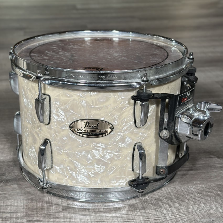 Used Pearl Session Studio Select 5pc Drum Set Nicotine White Pearl - Drum Center Of Portsmouth