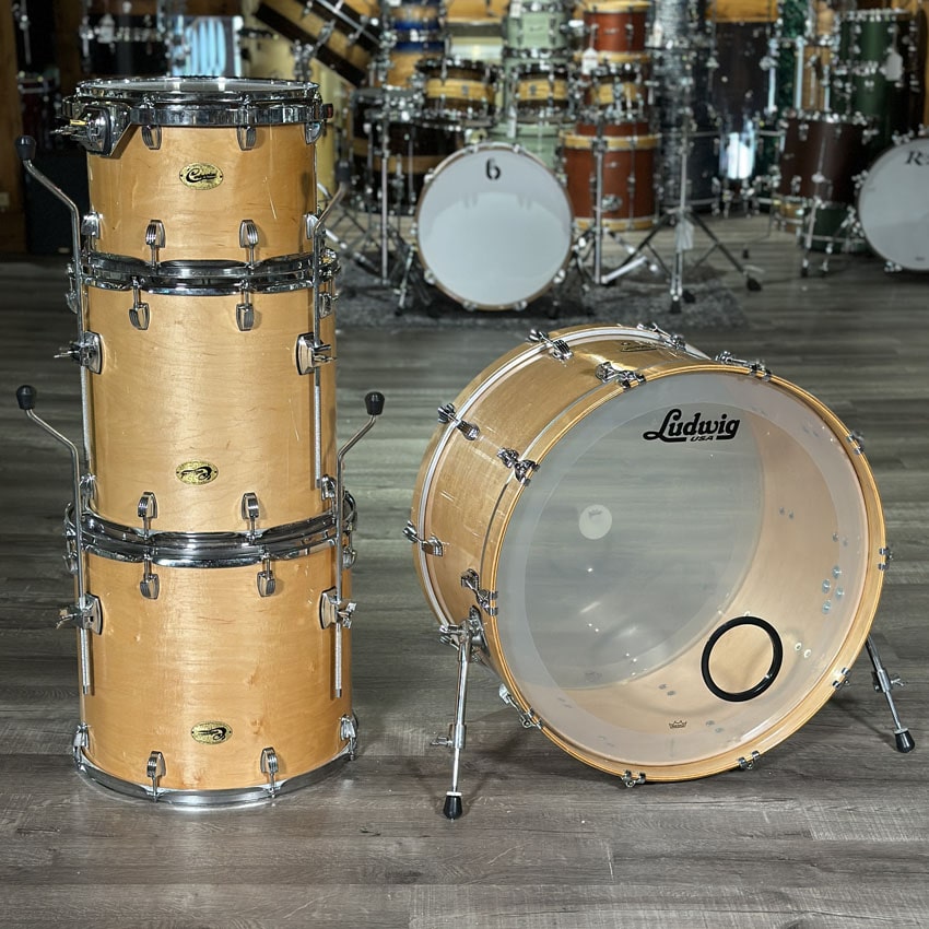 Used Ludwig Centennial 4pc Drum Set Maple Gloss - Good - Drum Center Of Portsmouth