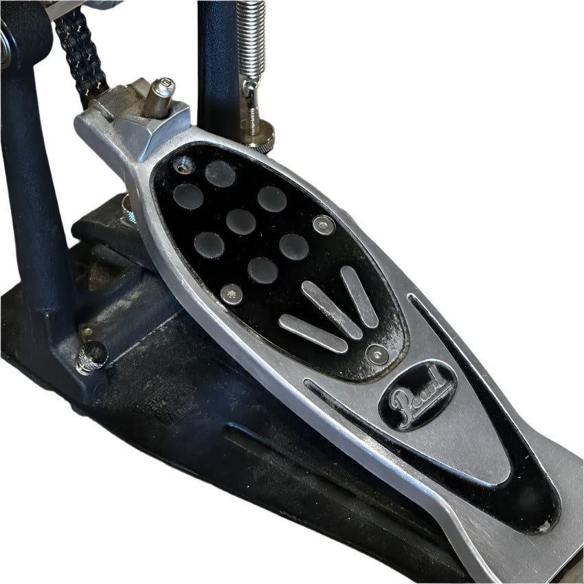 Used Pearl Double Chain Single Bass Drum Pedal w/Zippered Case - Fair - Drum Center Of Portsmouth