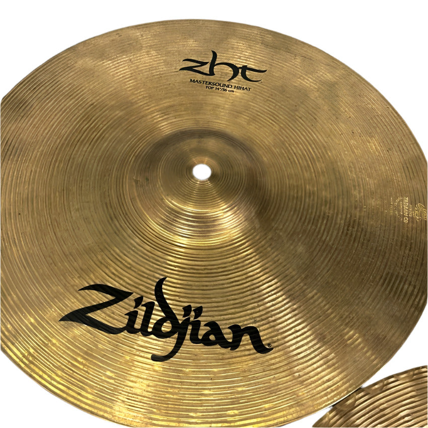 Used Zildjian ZHT Mastersound Hi Hat Cymbals 14" - Very Good - Drum Center Of Portsmouth