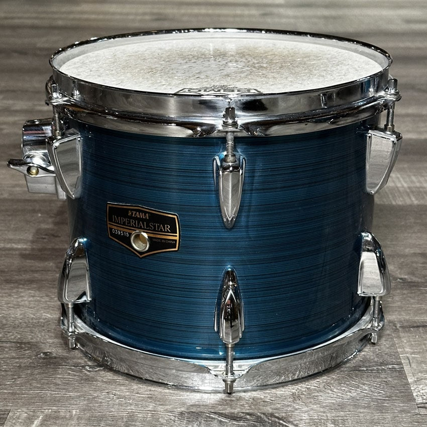 Used Tama Imperialstar 5pc Drum Set Hairline Blue - Good - Drum Center Of Portsmouth