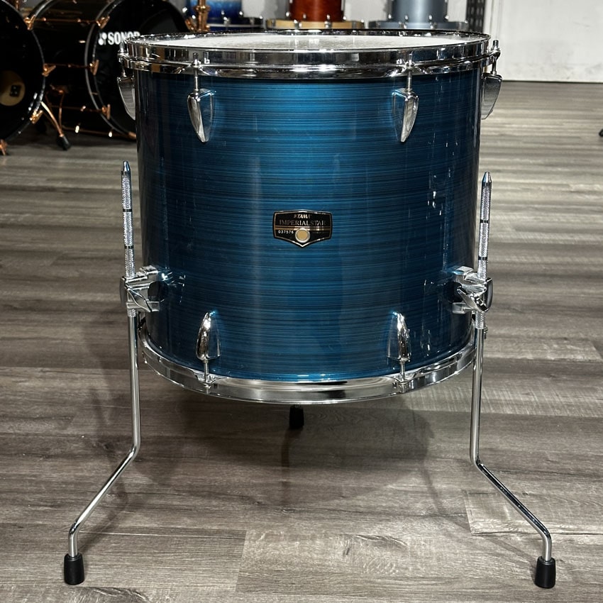 Used Tama Imperialstar 5pc Drum Set Hairline Blue - Good - Drum Center Of Portsmouth