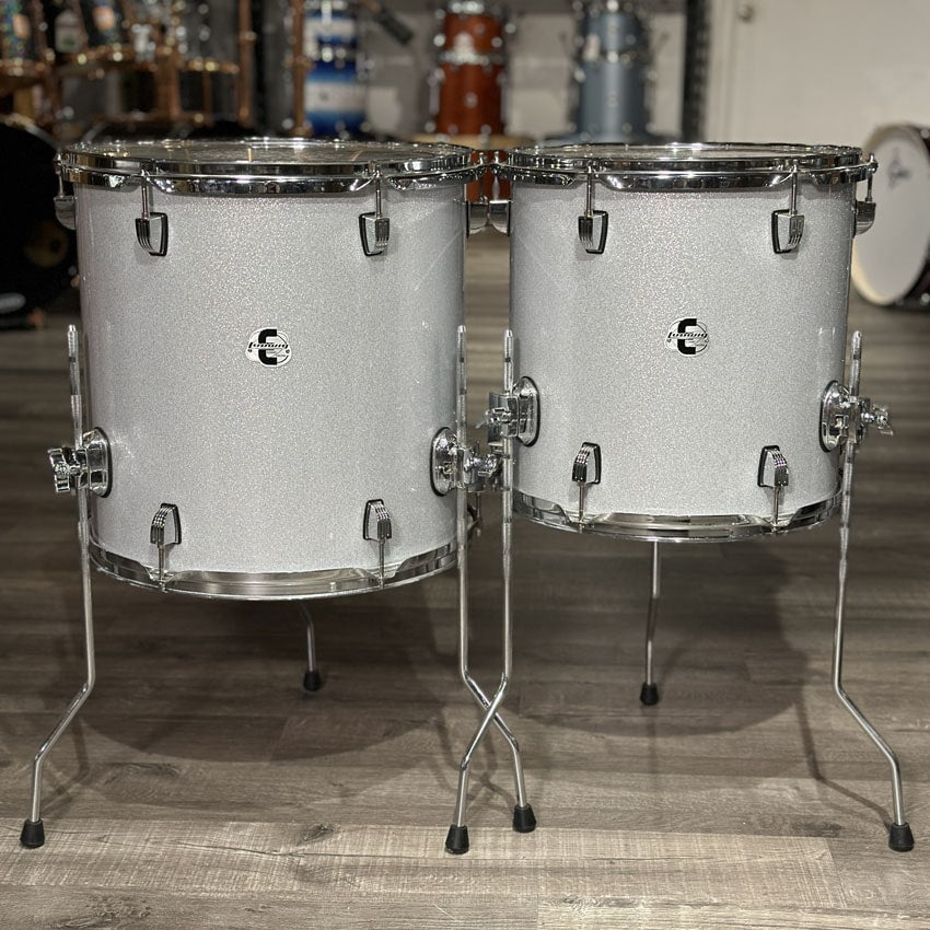 Used Ludwig Element Evolution 6pc Drum Set White Sparkle - Good - Drum Center Of Portsmouth