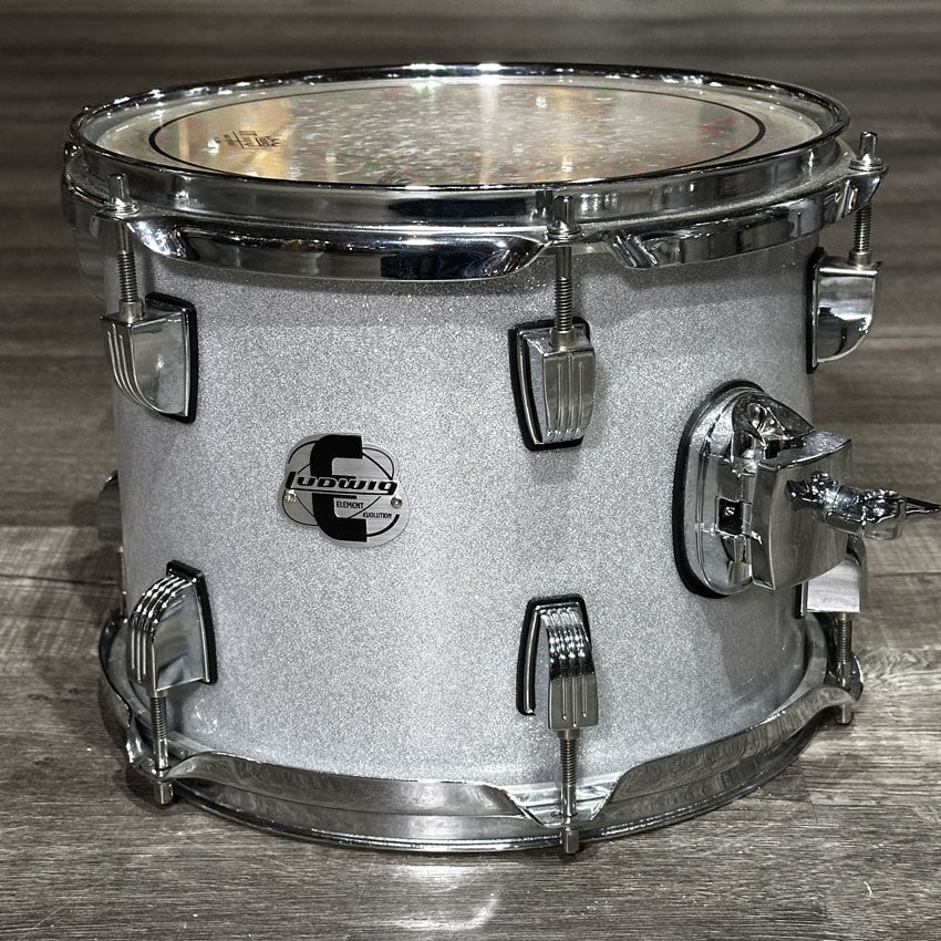 Used Ludwig Element Evolution 6pc Drum Set White Sparkle - Good - Drum Center Of Portsmouth