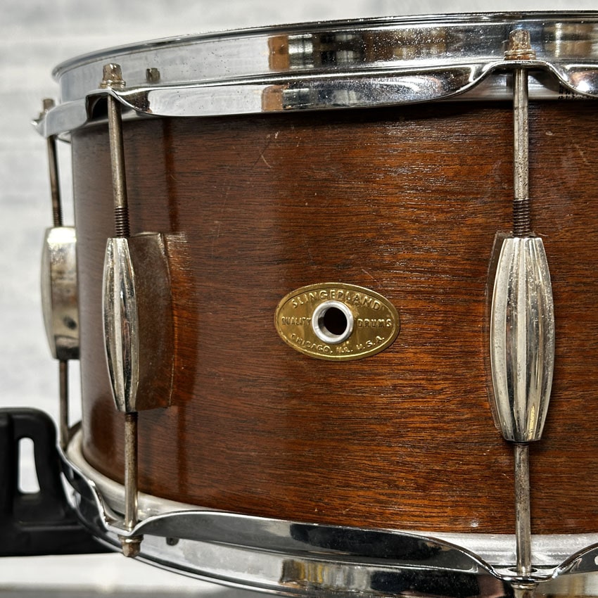 Used Vintage Slingerland Radio King Mahogany Snare Drum 14x7 - Fair - Drum Center Of Portsmouth