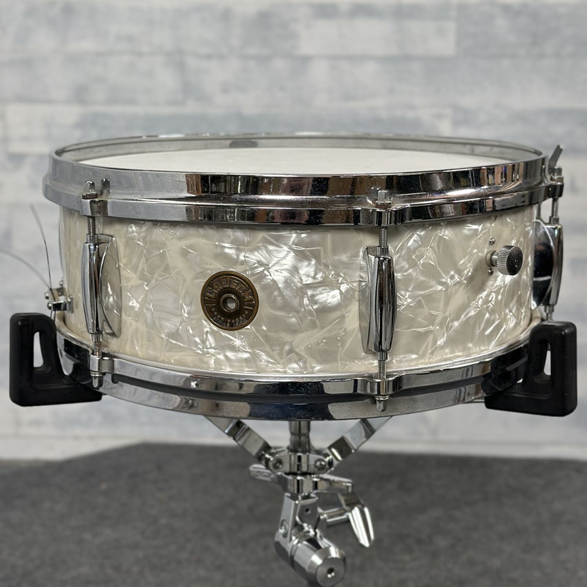 Used Vintage Gretsch Dixeland Model 4105 Snare Drum 14x5 WMP - Fair - Drum Center Of Portsmouth