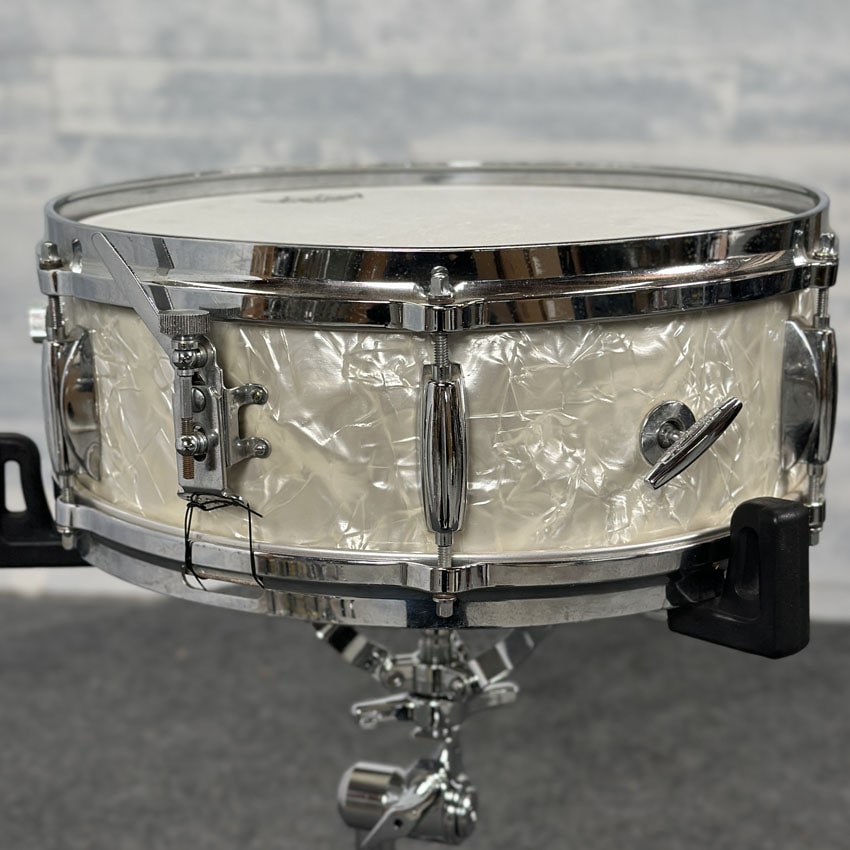 Used Vintage Gretsch Dixeland Model 4105 Snare Drum 14x5 WMP - Fair - Drum Center Of Portsmouth
