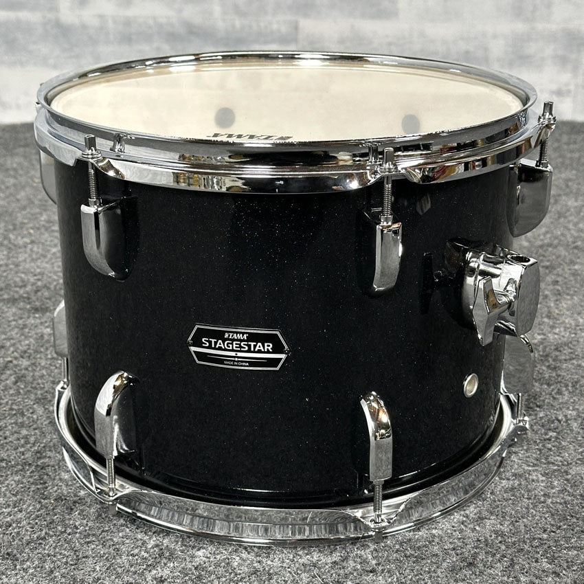 Used Tama Stagestar Rack Tom 12x9 Black Night Sparkle - Very Good - Drum Center Of Portsmouth