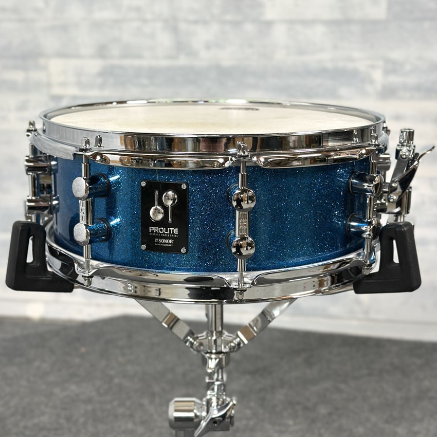 Used Sonor Prolite Snare Drum 13x5 Blue Sparkle - Very Good - Drum Center Of Portsmouth