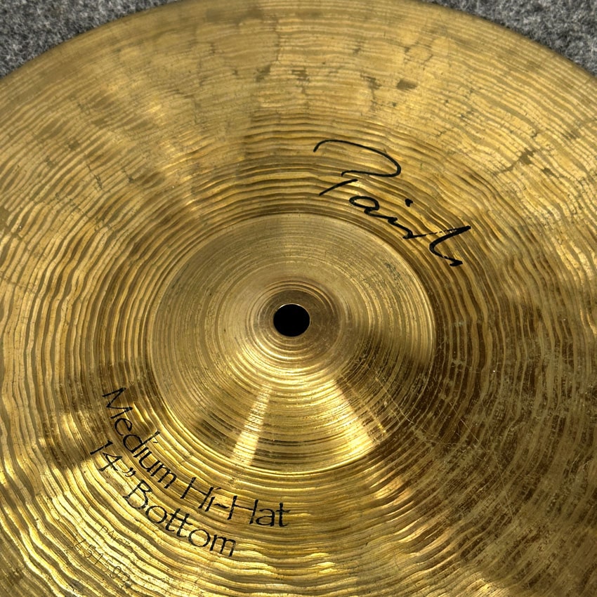 Used Paiste Signature Medium Hi Hat Bottom Cymbal 14" - Good - Drum Center Of Portsmouth