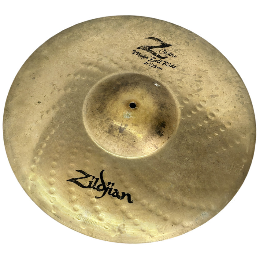 Used Zildjian Z Custom Mega Bell Ride Cymbal 21" - Good - Drum Center Of Portsmouth