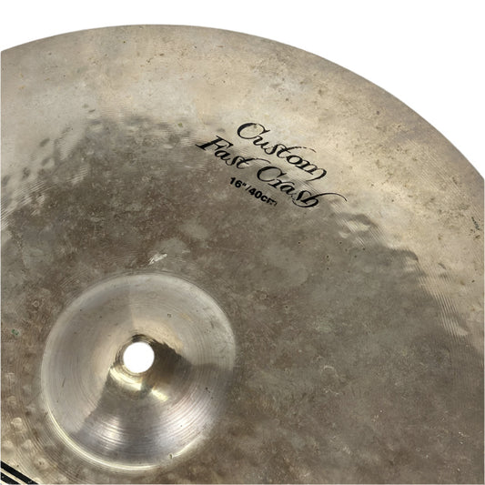 Used Zildjian K Custom Fast Crash Cymbal 16" 936 grams - Fair - Drum Center Of Portsmouth