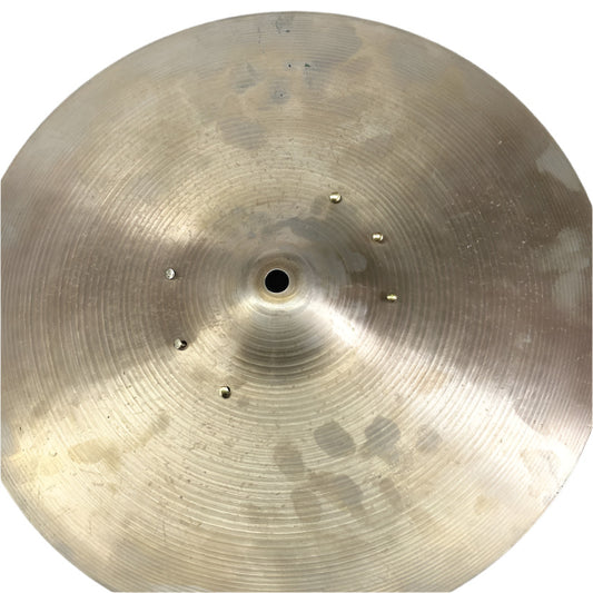 Used Vintage Zildjian New Beat Hi Hat Cymbals 14" w/Rivets 886/906 grams - Fair - Drum Center Of Portsmouth