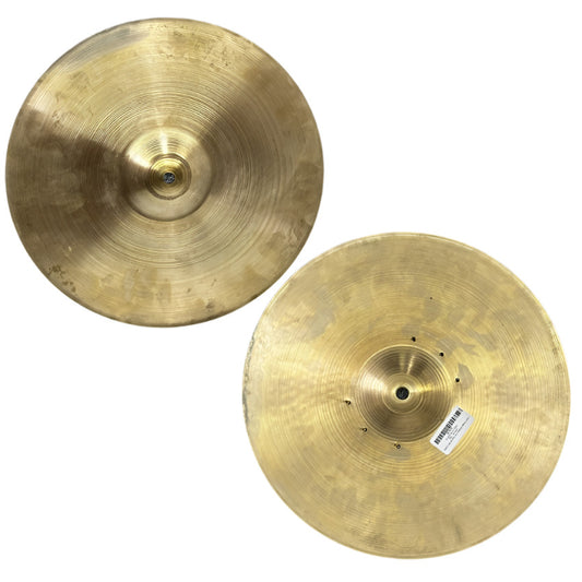 Used Vintage Zildjian New Beat Hi Hat Cymbals 14" w/Rivets 886/906 grams - Fair - Drum Center Of Portsmouth